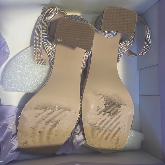 Madden Girl Winni Womens Rhinestone Dress Sandals, Sz 8 - Picture 3 of 3